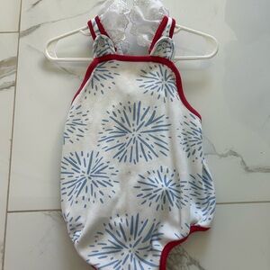 The Beaufort Bonnet Company Red and Blue Baby Outfit